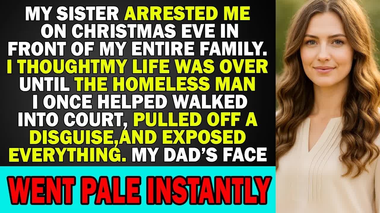 On Christmas Eve My Sister Arrested Me, But In Court The Homeless Man I Helped Exposed Everythin