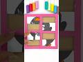 Gugugaga penguin Beautiful cardboard puzzle game ❤️😍#ytshorts #game #trending #art