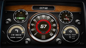 Vintage sportcar theme for android head unit (CarWebGuru car launcher)