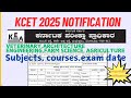 KEA UGCET 2025 notification🚨💥🎯