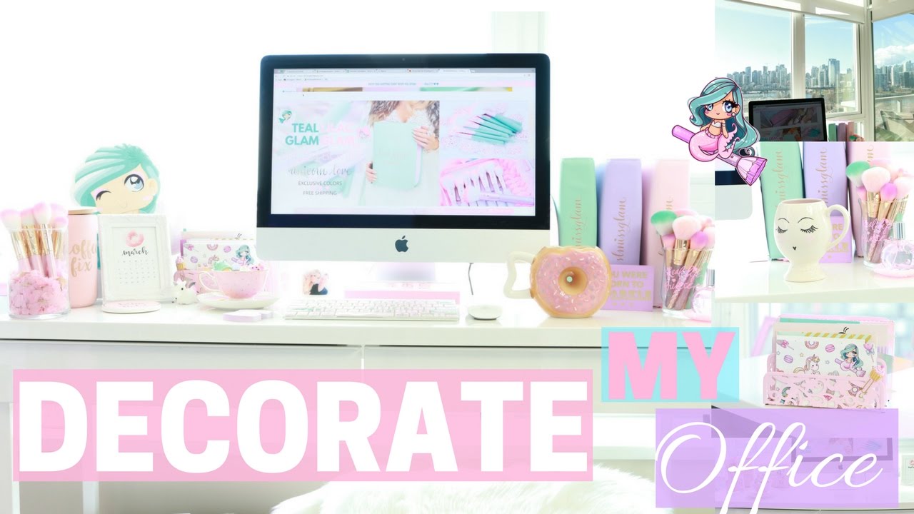 Decorate My Office With Me Slmissglam Youtube