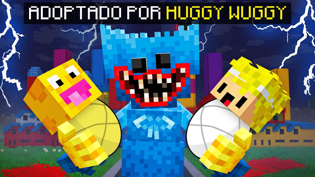 Fui ADOPTADO por una FAMILIA de POPPY PLAYTIME 5 en Minecraft...