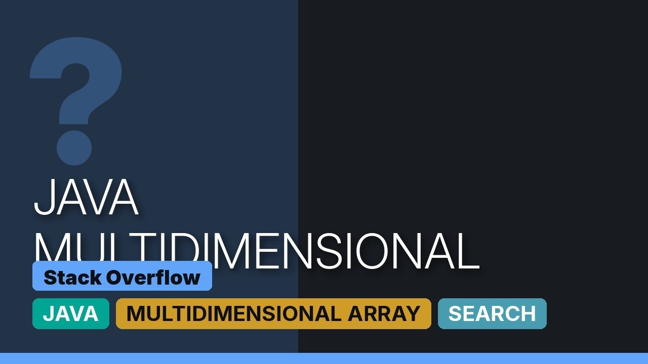 Java: search words in two dimensional array (5 Solutions!!) - YouTube