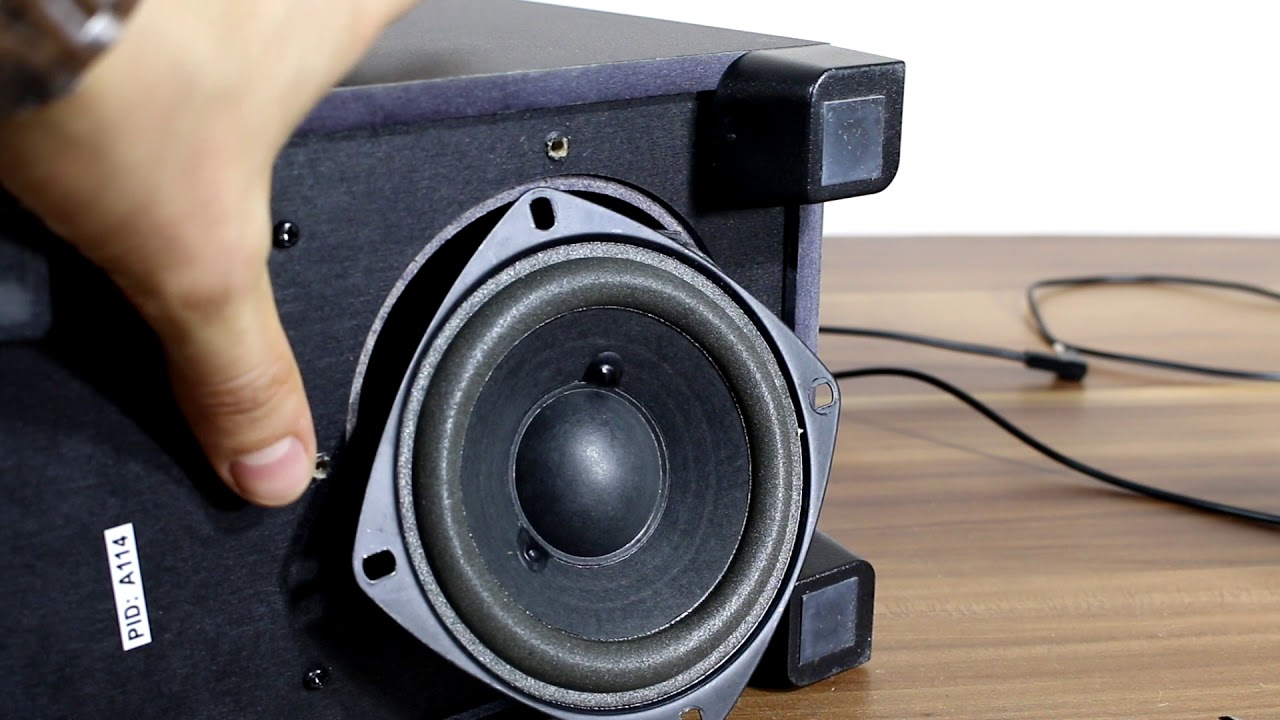 Look Logitech Z313 2.1 speaker system What's Inside? YouTube
