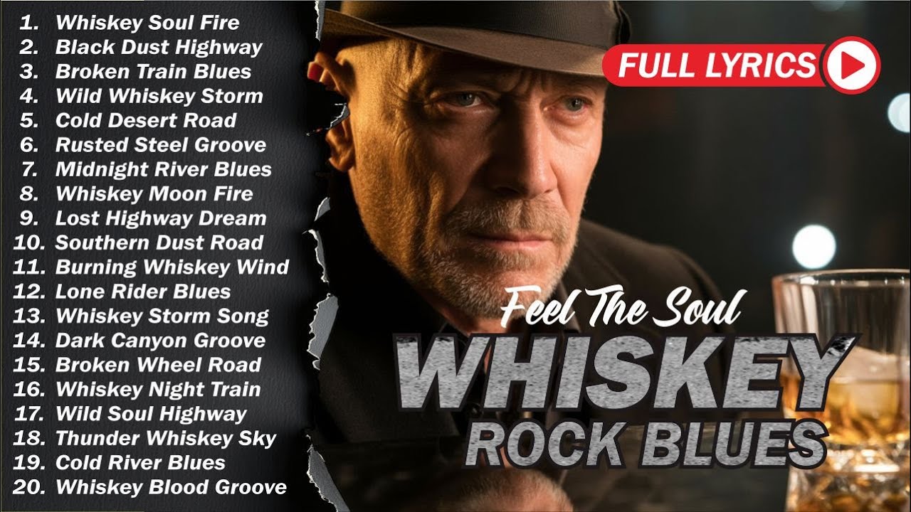 Whiskey Blues Rock 🍂 The Best of Classic Blues Songs | Relaxing Guitar Music for Night & Chill