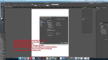 How to Set up an Adobe InDesign document and Export to a pdf file