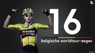 De 16 zeges in de World Tour voor Belgische renners