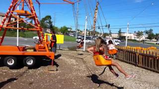 Ben's First carnival ride at pumpkin patch