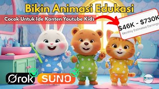 Download Lagu Cara Bikin Video Animasi Lagu Anak Edukatif Pakai AI (Gratis \u0026 Bisa Viral!) MP3