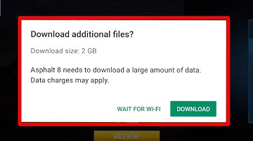 How to fix Asphalt 8 needs to download a large amount of data. Data charges may apply. problem solve
