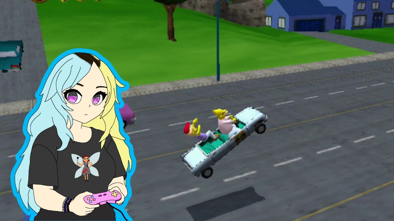 The Simpsons Road Rage PS1 - All Neighbourhoods Gameplay