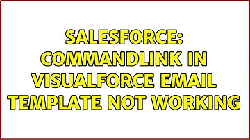 Salesforce: commandlink in Visualforce email template not working