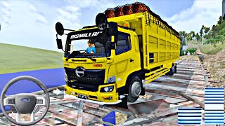 💥Hino 500 dump truck offroad driving in bus simulator indonesia,  #Hino500dumptruck| rokygamer2.1 screenshot 2