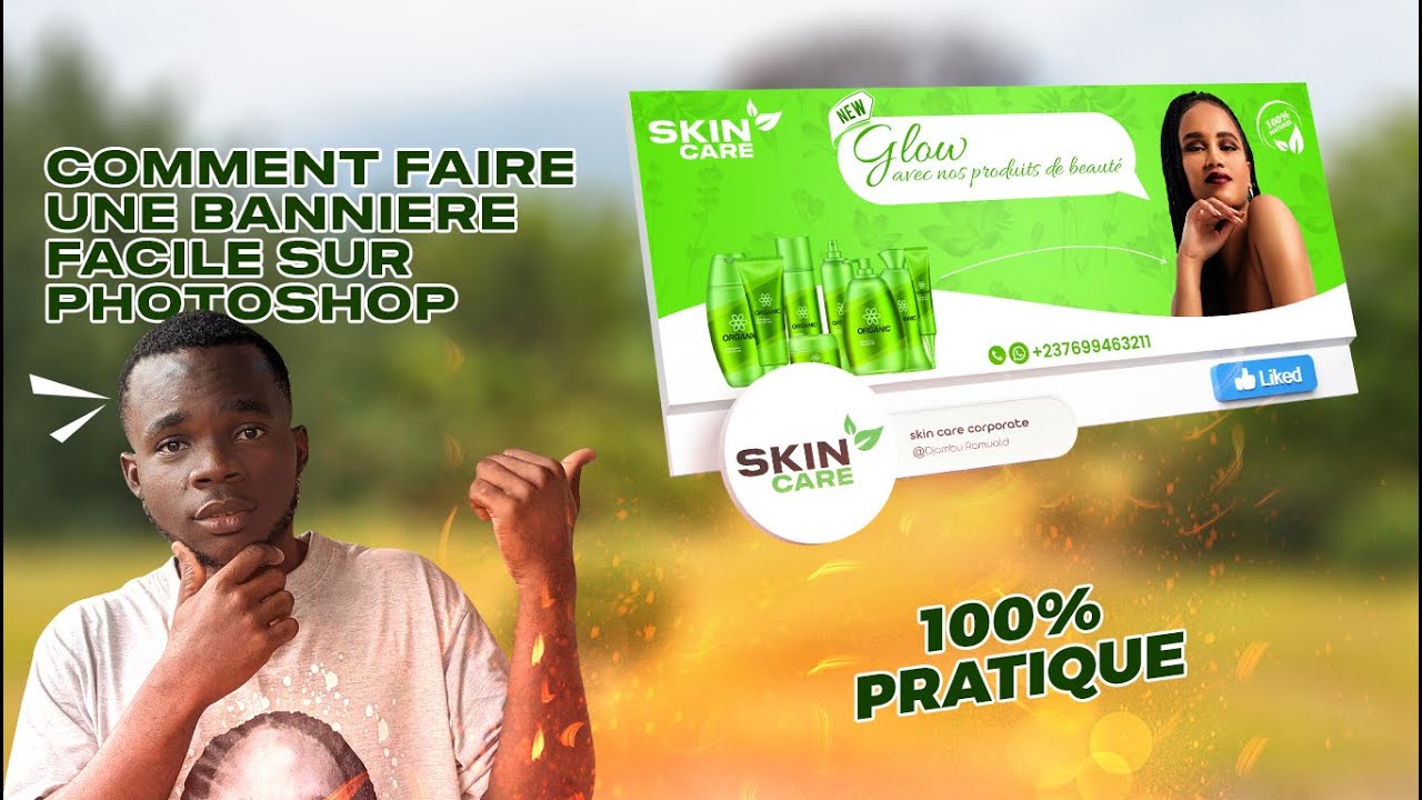 comment faire une bannière facebook facile sur photoshop