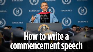 How to write the perfect commencement speech