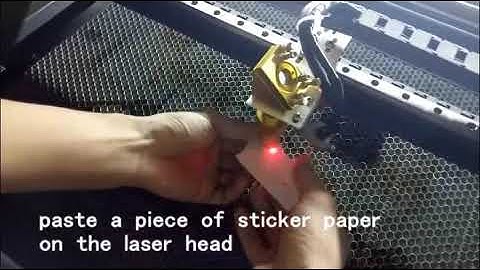 Dimming videoLaser engraving machine / laser cutting machine to adjust the light path