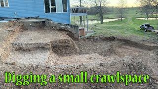 Digging A Small Crawlspace For An Addition