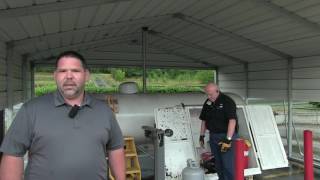 Refilling Propane at Elder's Ace Hardware Rome