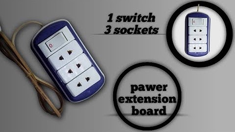 How to make Extension Board at home | 1 switch 3 sockets connection | (New Idea)