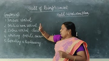 Pedagogy of Biological science, Skill of Reinforcement