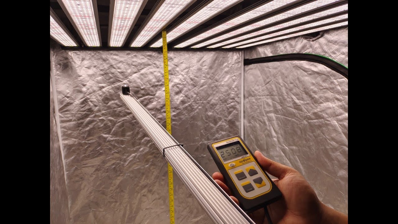 6ft PPFD 1238Umol/m2/s, Ecospeed LED Grow Lights