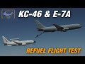 Pegasus and Wedgetail fly together for testing over the Mojave Desert.