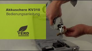 Sécateur Électrique Professionnel Kamikaze Kv310. Batterie 14,4 V. Sans  Câble. Ø 25 Mm. Comprend Une Mallette.