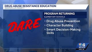 D.A.R.E. program returns more than 25 years after it was discontinued