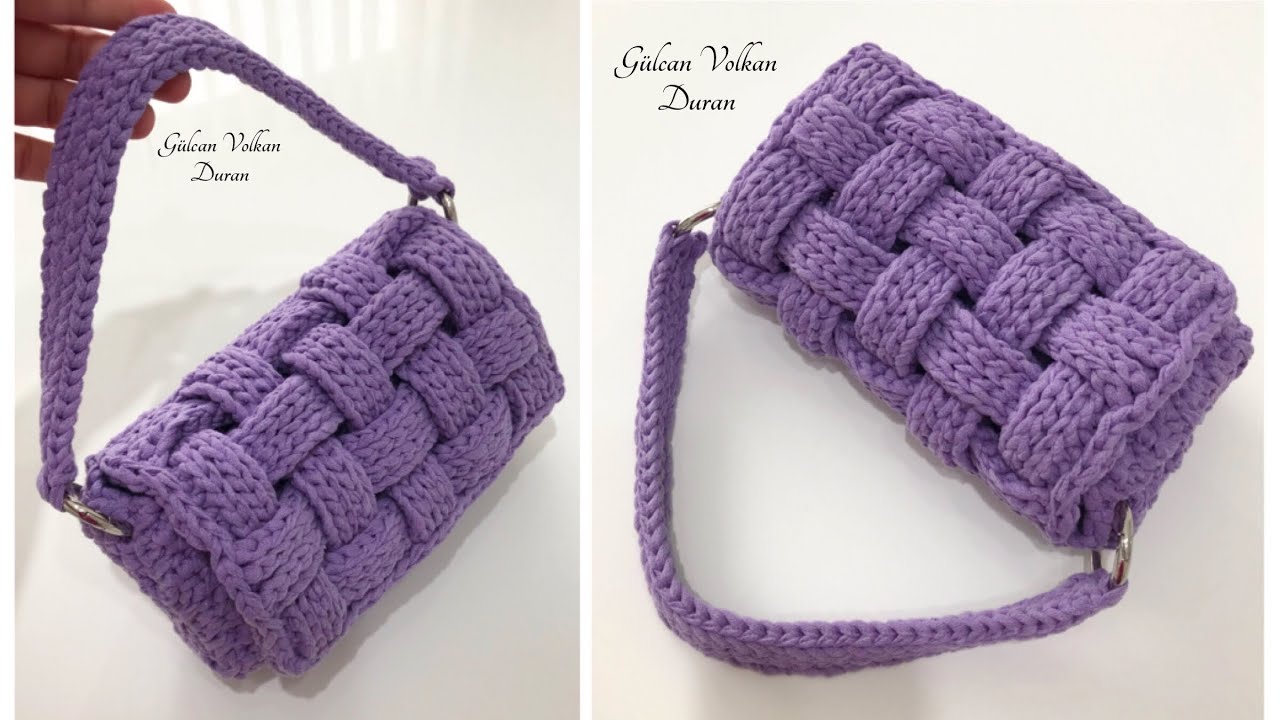 Easy Crochet Bag - Sizden En Çok İstenen Model - Ribbon İp İle Örgü Çanta Yapımı Part 1