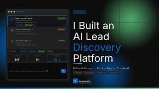 I Built an AI Lead Discovery Platform for UK Agencies — Quick Walkthrough