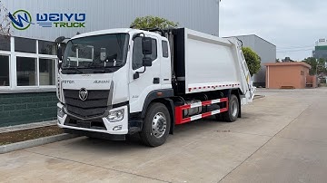 Cummins Engine FOTON Garbage Compactor Truck 10 Tons/14 CBM