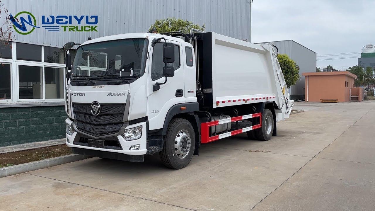 Cummins Engine FOTON Garbage Compactor Truck 10 Tons/14 CBM