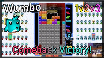 Tetris 99 Team Battle - 1v2v3 Comeback Victory