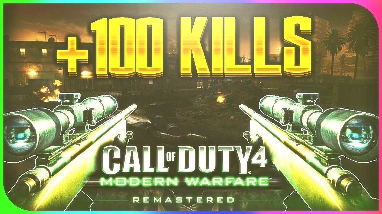 OMG ! +100 kills SNIP SUR COD 4