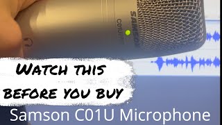 Demo Of How Easy To Use The Great Sounding SAMSON C01U USB Microphone Is For Podcasting etc *REVIEW*