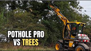 Can a JCB Pothole Pro Actually Cut Down Trees?