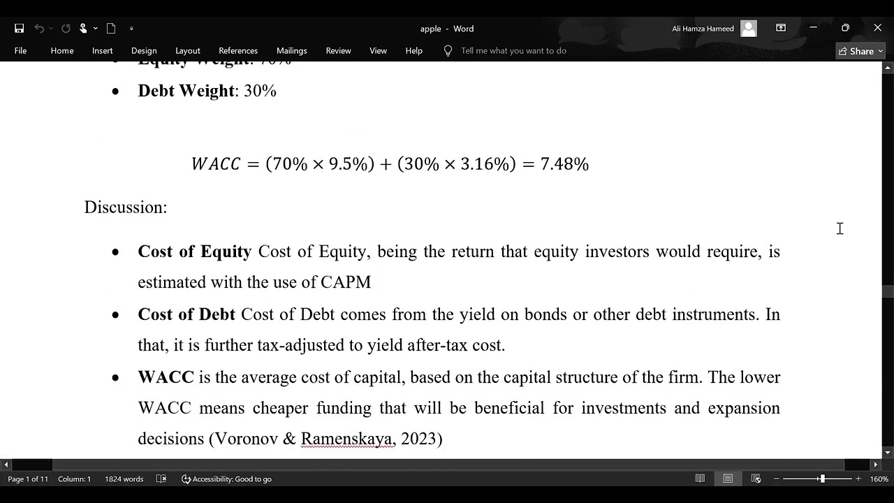 📊 Apple Inc. Financial Modeling Explained 💡 | Stock & Bond Valuation, WACC, IRR, FCFE
