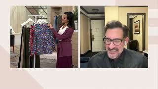BEAUTIFUL by Lawrence Zarian Long Sleeve Printed Blouse on QVC