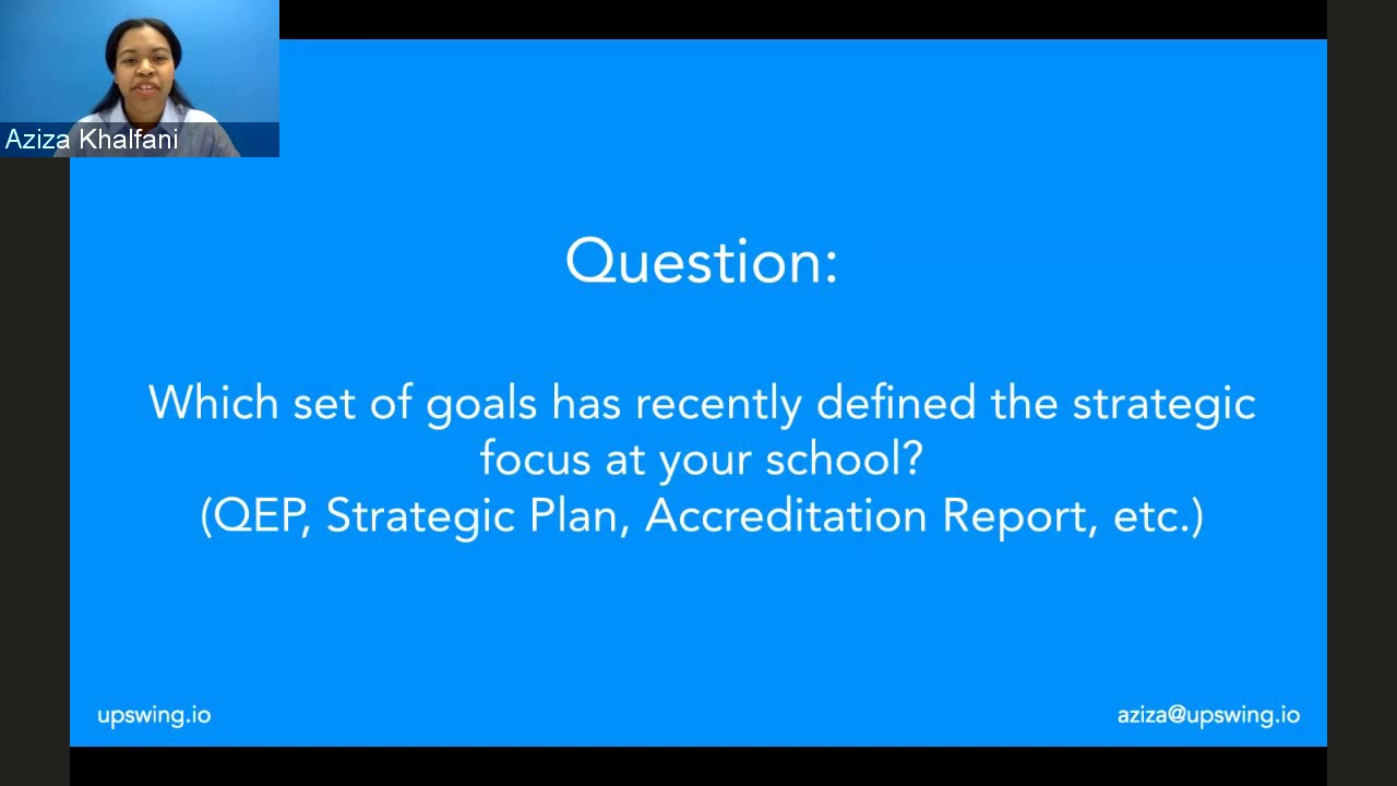 Webinar: Retention and Success Strategies for the Institution | Upswing