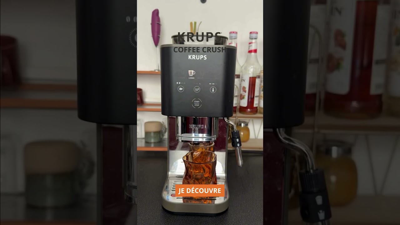 Découvrez l'innovation Coffee Crush, de KRUPS : l’intensité du grain, format mini !