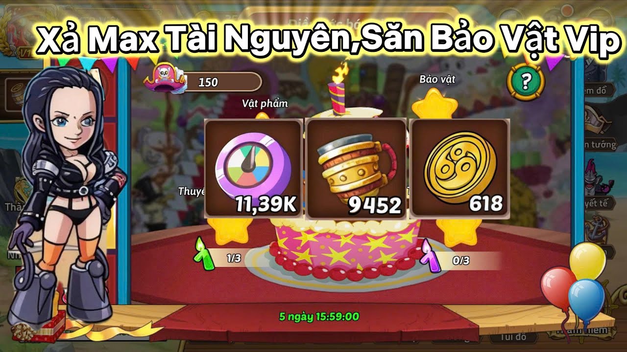 Huyền Thoại Hải Tặc-Xả Max Tài Nguyên Săn Bảo Vật Big Mom-Share code Livestream cực ngon!!