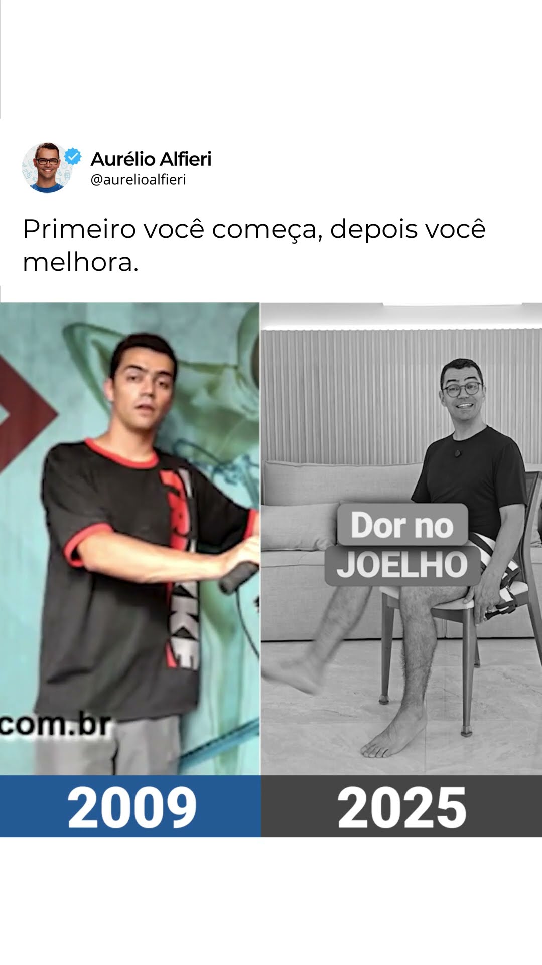Toda jornada começa com um único passo.