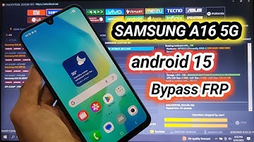 Samsung A16 5g SM-A166P android 15 New Security Frp Google account bypass one click by unlocktool