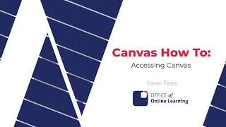 Canvas How To Accessing Canvas