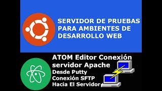 Atom Editor Conexión SFTP Hacia el servidor Ubuntu 16.04 2017