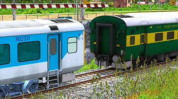 ICF GARIB RATH Coupling SHATABDI Coach | BUMPY RAILROAD | Train Simulator | Railworks | RAILROAD FUN