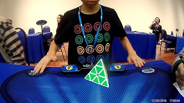 Malaysia Cube Open 2016 Pyraminx First Round Average (7.19 Average with 5.55 Single)