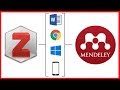 Zotero vs Mendeley | Gestión de referencias bibliográficas