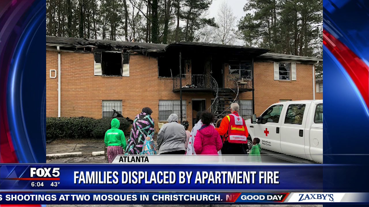 Apartment fire displaces families - YouTube
