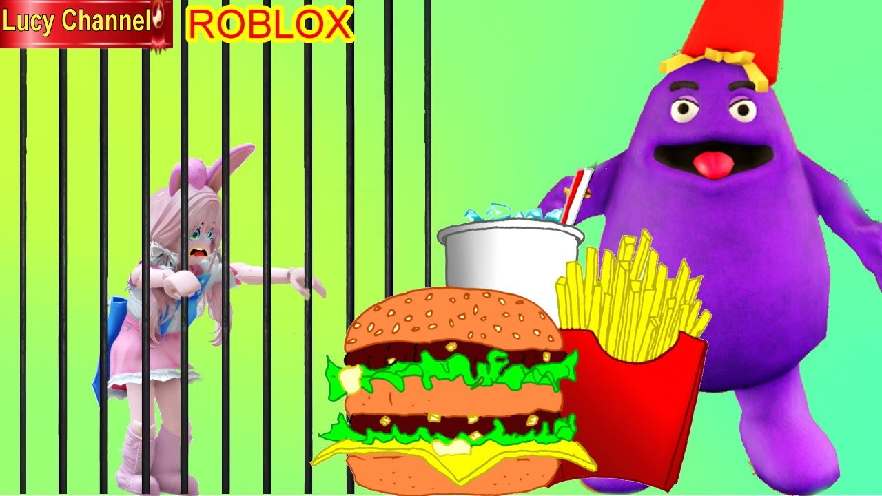 NHÀ MÁY McDonald BẤT ỔN | Grimace Barry's Prison Run ROBLOX
